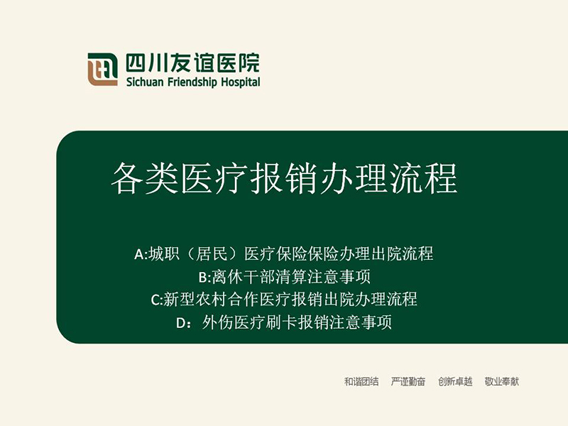 各项医保办理流程图